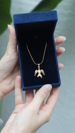 Serçe Kolye Gold - Görsel 4