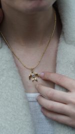 Serçe Kolye Gold - Görsel 6