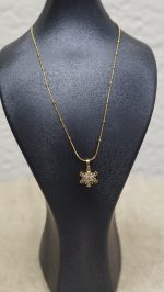 Kar Tanesi Kolye Gold - Görsel 7