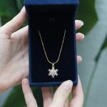 Kar Tanesi Kolye Gold