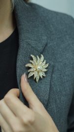İnci Güneşi Broş - Görsel 2