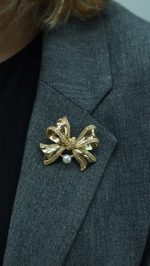 İnci Kurdele Broş - Görsel 2