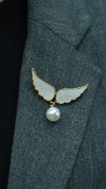İnci Kanat Broş - Görsel 2