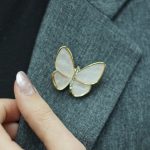 Sedefli Kelebek Broş