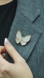 Sedefli Kelebek Broş