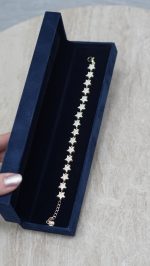 Taşlı Yıldız Bileklik Gold - Görsel 2