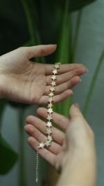 Taşlı Yıldız Bileklik Gold - Görsel 4