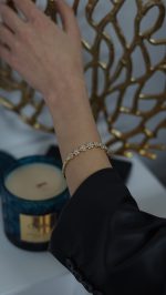 Kar Tanesi Bileklik Gold - Görsel 4