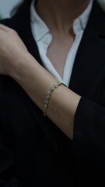 Kar Tanesi Bileklik Gold